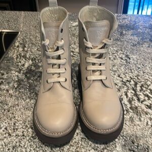 Brunello Cucinelli Leather Biker Boots
